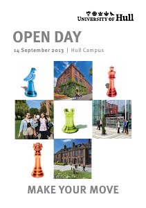 University of Hull Open Day Programme (Hull campus, 14 September 2013)