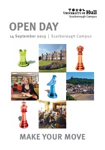 University of Hull Open Day Programme (Scarborough campus, 14 September 2013)