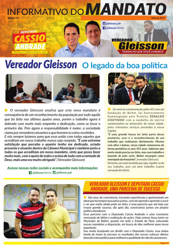 Informativo de Mandato - Vereador Gleisson JORNAL GLEISSON