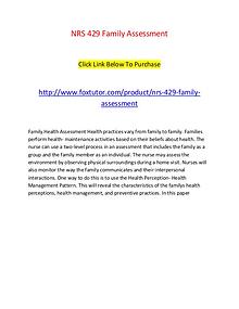 NRS 429 Family Assessment