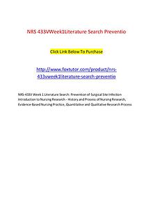 NRS 433V Week1Literature Search Preventio