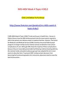 NRS 440V Week 4 Topic 4 DQ 2