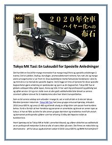 Tokyo MK Taxi: En Luksusbil for Spesielle Anledninger
