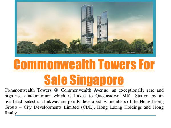 Commonwealth Towers Condominium Singapore Commonwealth Towers For Sale Singapore