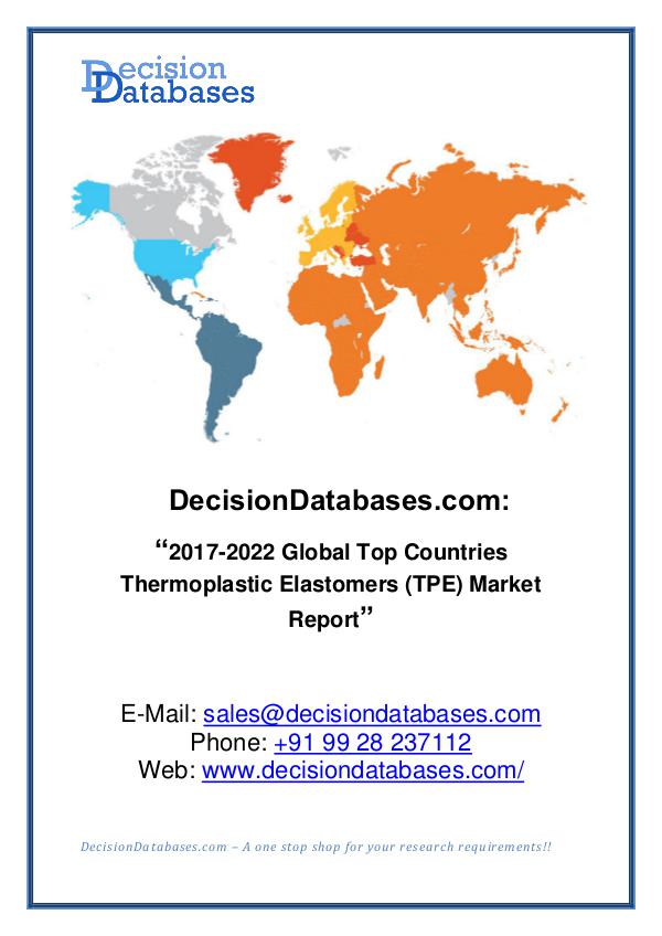 Market Report Global Thermoplastic Elastomers Market Report
