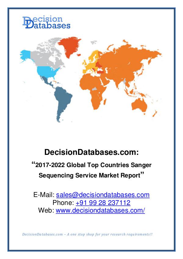 Market Report Global Sanger Sequencing Service Market Report