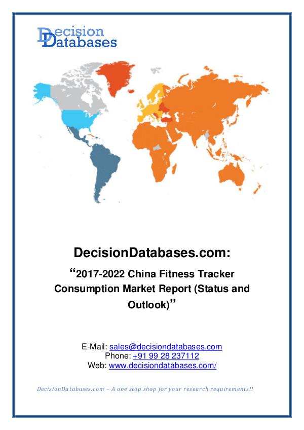 Market Report China Fitness Tracker Consumption Market Report
