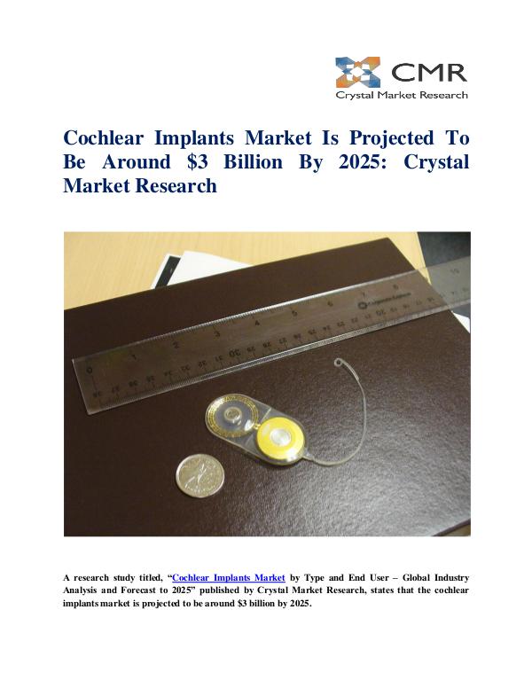 Cochlear Implants Market by Type and End User - Gl