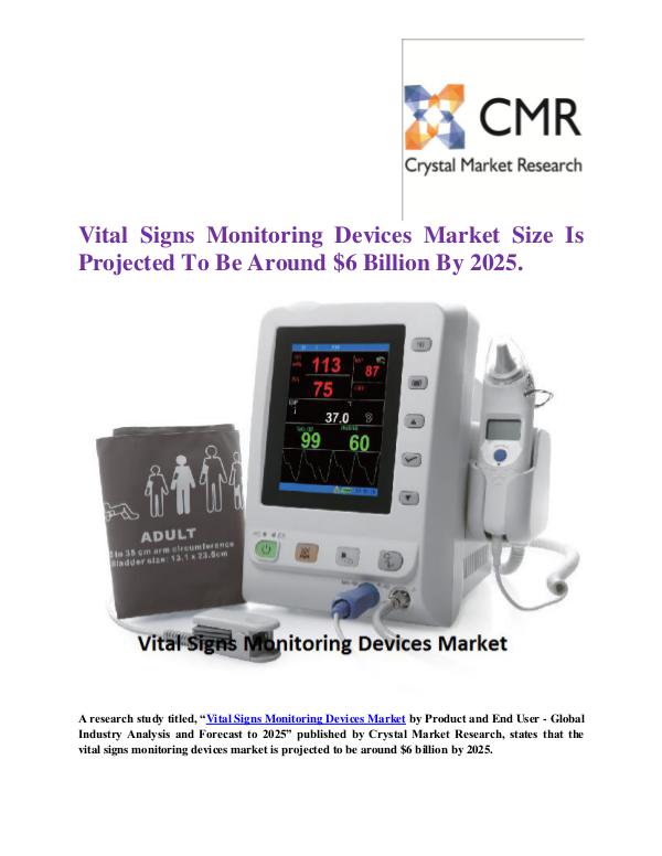 Market Research Reports- Consulting Analysis Crystal Market Research Vital Signs Monitoring Devices Market by Product a