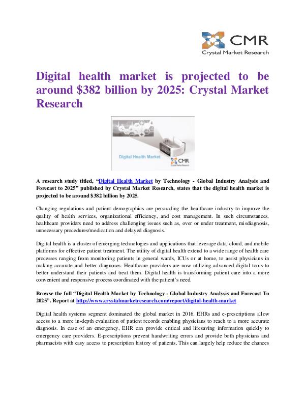 Digital Health Market Press Release