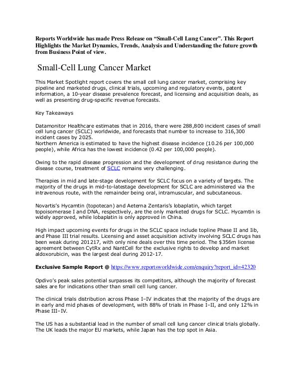 Market Spotlight Small-Cell Lung Cancer