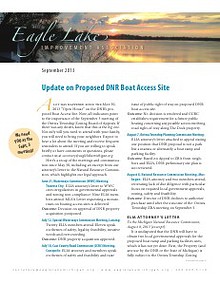 Eagle Lake Improvement Association Newsletter