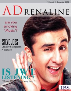 ADrenaline December 2012 Issue published by ADmire Dec. 2012