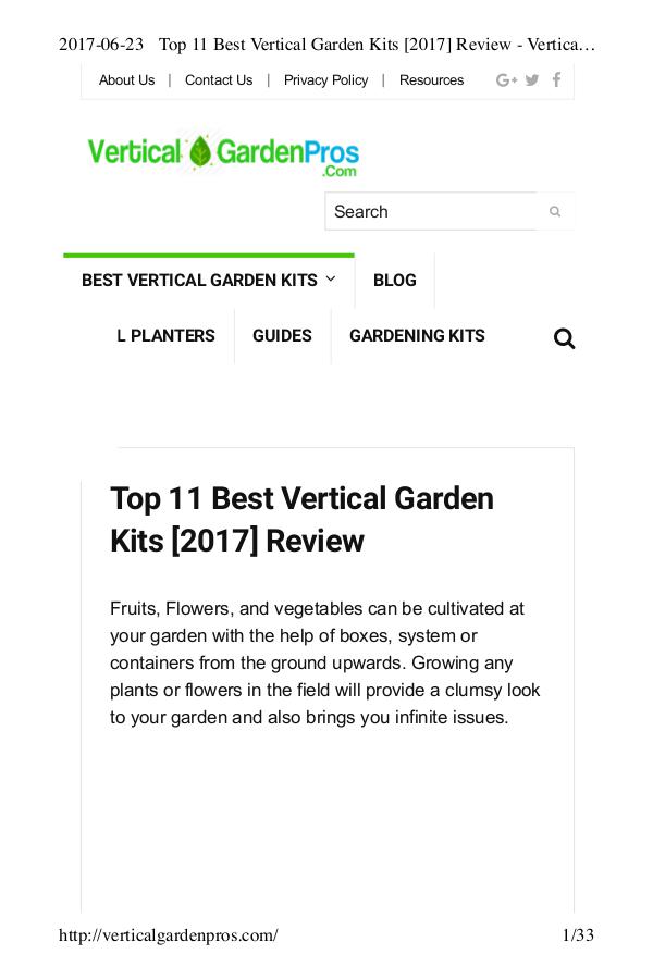 Top 11 Best Vertical Garden Kits [2017] Review - Vertical Garden Kit Top 11 Best Vertical Garden Kits [2017] Review - V