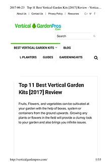 Top 11 Best Vertical Garden Kits [2017] Review - Vertical Garden Kit
