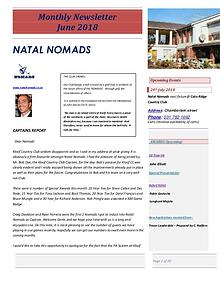 NATAL NOMADS Golf Club Monthly issue