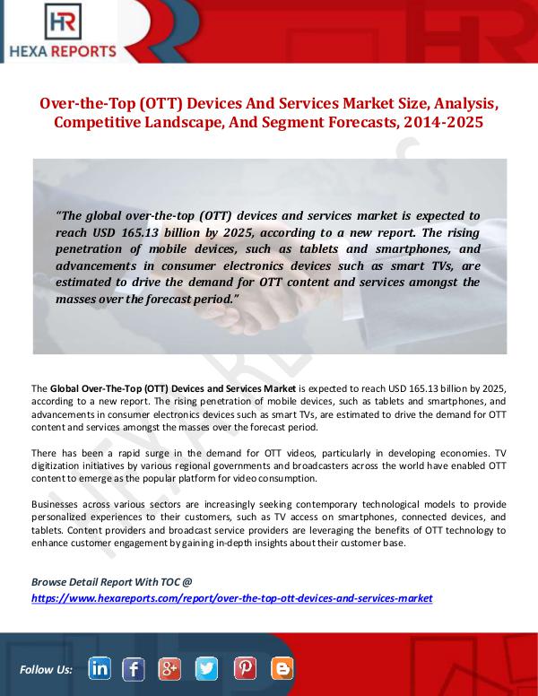 Over-the-Top (OTT) Devices And Services Market Siz