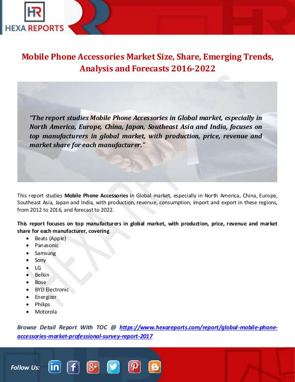 Mobile Phone Accessories Market Size, Share, Emerg