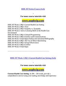 HHS 307(ash) help Minds Online/uophelp.com