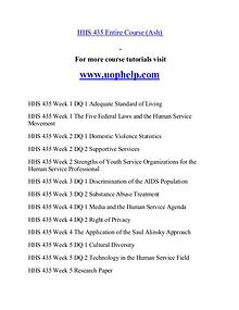 HHS 435 help Minds Online/uophelp.com