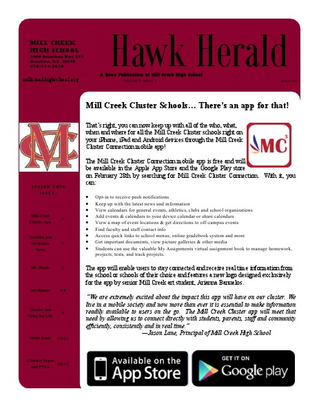 Hawk Herald March 2014 | Volume 9 Issue 5