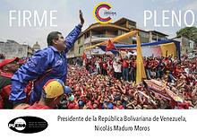 Firme y pleno. Nicolas Maduro desde las camaras de Miraflores