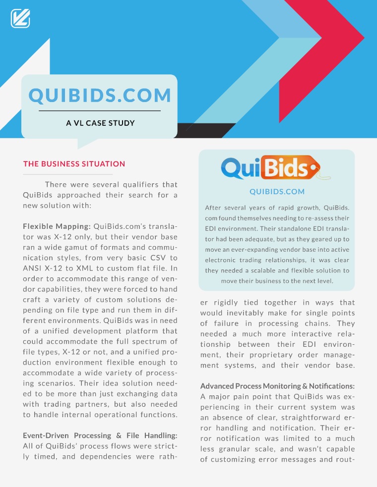 How Data Integration Helped QuiBids.com - A VL Case Study Quibids - A VL Case Study