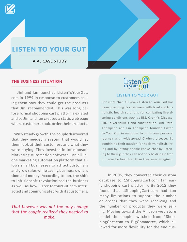 Listen To Your Gut Case Study