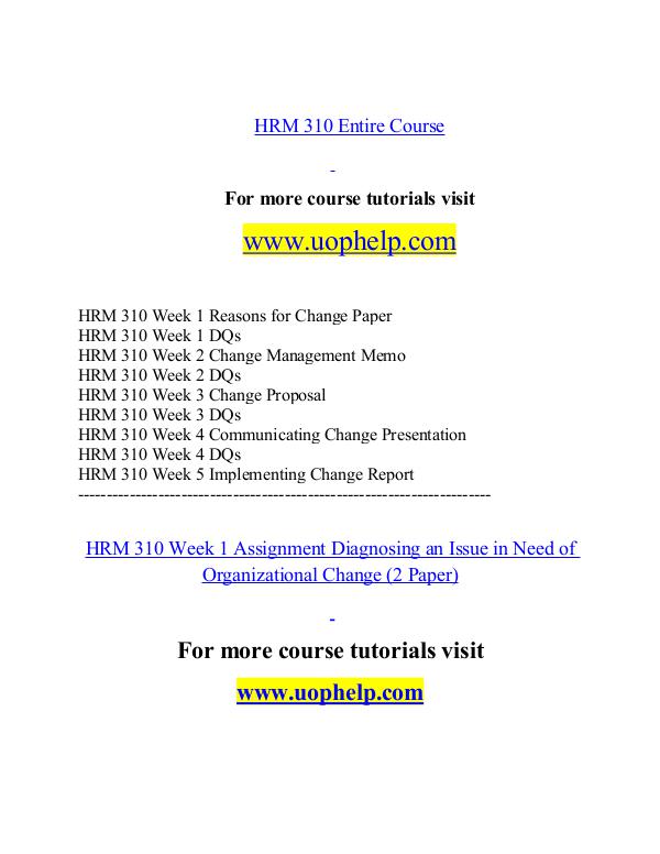 HRM 310 help Minds Online/uophelp.com HRM 310 help Minds Online/uophelp.com