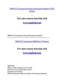 HRM 552 help Minds Online/uophelp.com