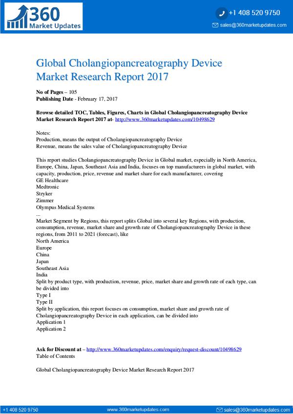 Global 3D Bioprinting Equipment Market Professional Survey Report 201 Cholangiopancreatography-Device-Market-Research-Re