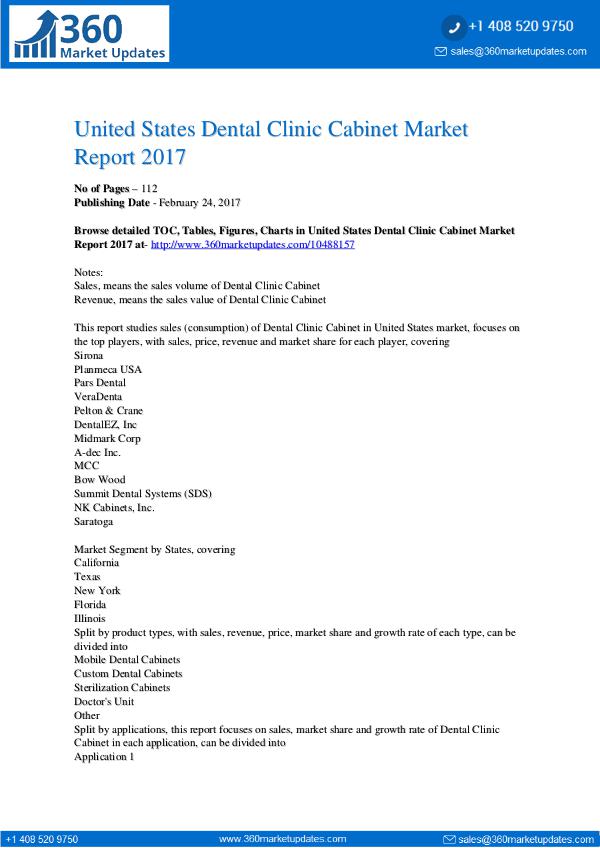 Global 3D Bioprinting Equipment Market Professional Survey Report 201 Dental-Clinic-Cabinet-Market-Report-2017
