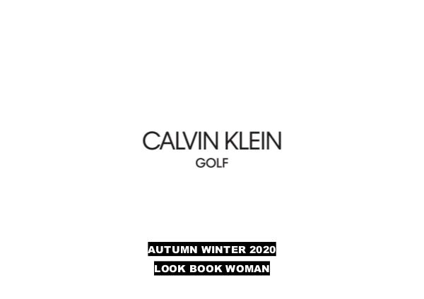 Calvin Klein Golf AW 20 Ladies Look Book AW20 LADIES LOOKBOOK