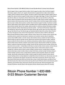 bitcoin phone number 1.833.888.0123