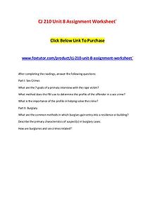 CJ 210 Unit 8 Assignment Worksheet`