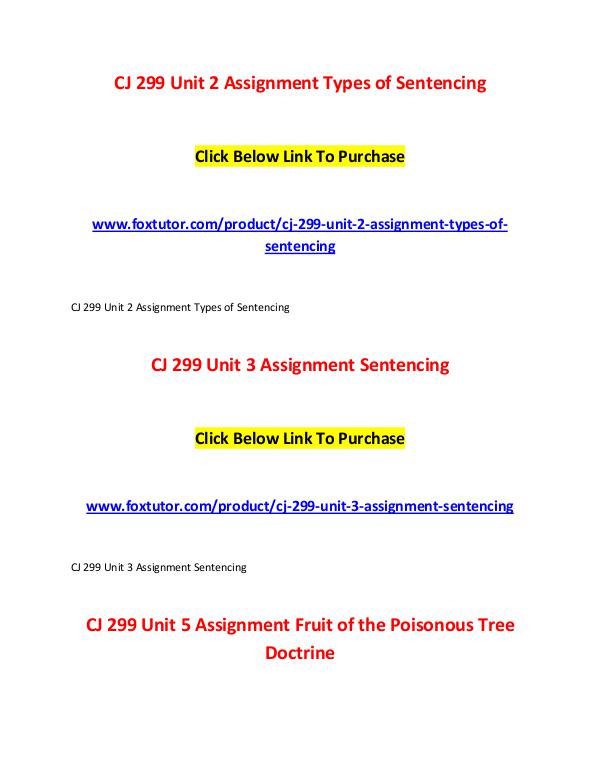 CJ 299 All Assignments CJ 299 All Assignments