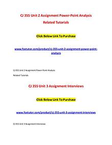 CJ 355 All Assignments