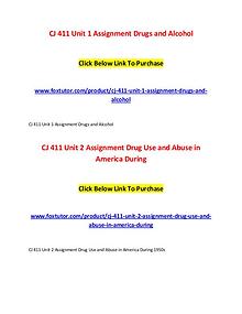CJ 411 All Assignments