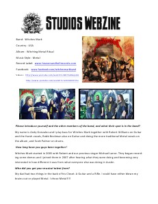 DJ REM STUDIOS Webzine October 2013 Issue 1