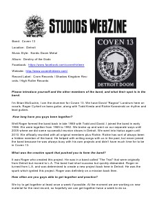 DJ REM STUDIOS Webzine November 2013 Issue 2