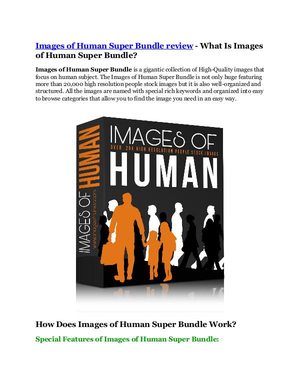 Marketing Images of Human Super Bundle review - MEGA $22,400