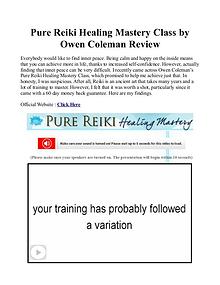 Pure Reiki Healing Mastery PDF / eBook Free Download By Owen Coleman