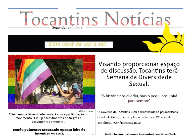 Não sei Tocantins Notícias é um exemplo de jornal