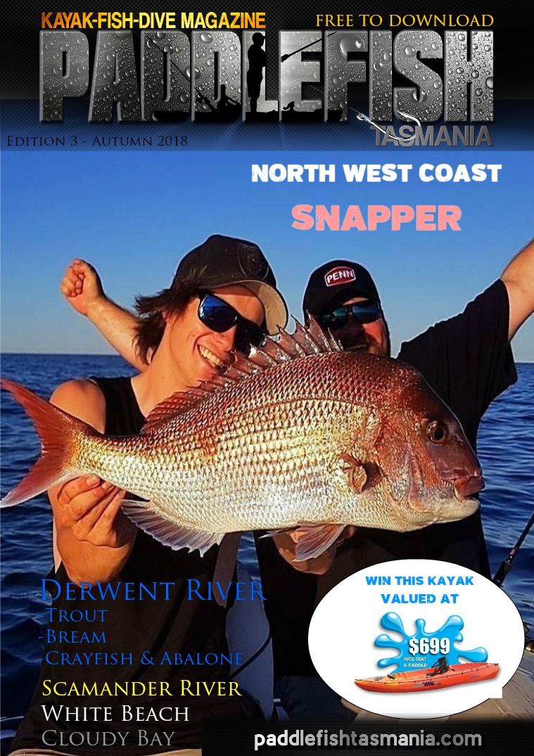 Paddlefish Tasmania (Kayak-Fish-Dive) Magazine Edition 3 (Autumn)