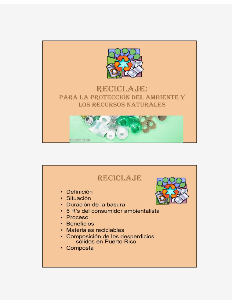 RECICLAJE reciclaje