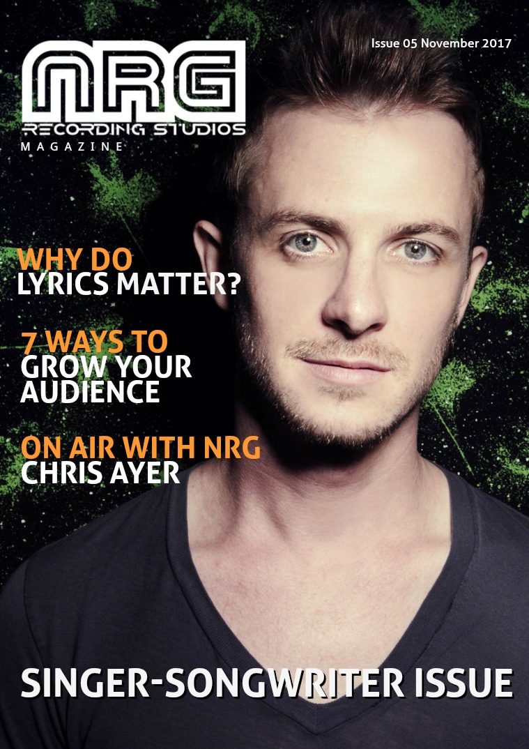 NRG Recording Monthly Magazine November 2017: Singer-Songwriter Issue