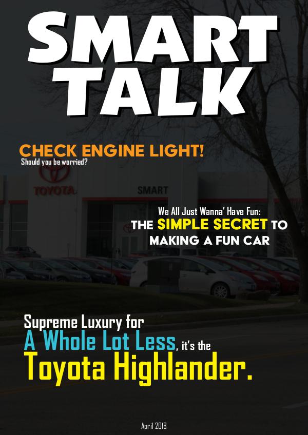 Smart Talk Newsletter - Toyota in Madison, WI Smart Talk April