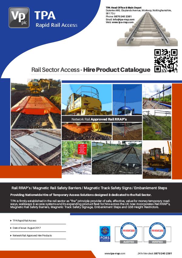 TPA Access - Multi-Divisional Hire Product Base TPA RRA Hire Product Catalogue