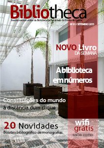 Bibliotheca - Revista online da Biblioteca da Faculdade de Direito de Lisboa Setembro 2013