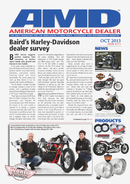 American Motorcycle Dealer AMD 171 October 2013